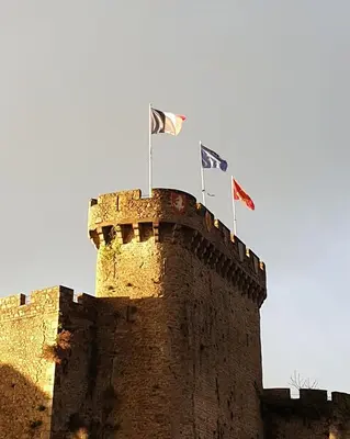 Plan de l'établissement L'Abrincat'Studio, centre entre donjon et vue Mont