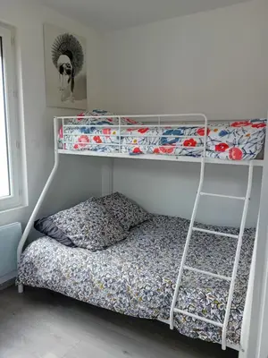 Un ou plusieurs lits dans un hébergement de l'établissement Bel Appartement 3 étoiles 7 pers 3 pièces 60m2 idéalement placé