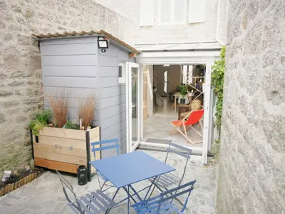 Terrasse ou espace extérieur de l'établissement L'Héméra: Maison au coeur de Barfleur