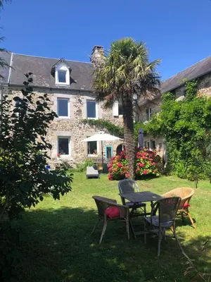 Jardin de l'établissement Magnifique longère du Cotentin