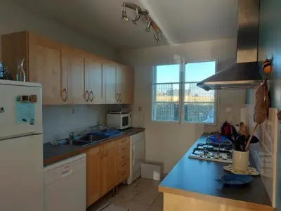 Cuisine ou kitchenette dans l'établissement La salicorne