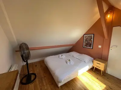 Un ou plusieurs lits dans un hébergement de l'établissement Gallina, Duplex en centre ville sur le port de Caen