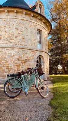 Vélo sur le terrain de l'établissement Chambres Vaugoubert ou dans les environs