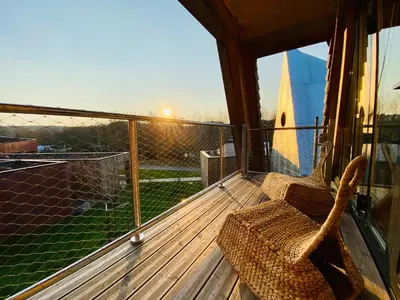 Balcon ou terrasse dans l'établissement Cap Orne