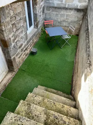 Terrasse ou espace extérieur de l'établissement 0 rdc Appartement centre flers proche commerces et gare