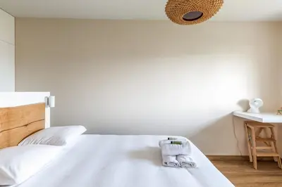 Un ou plusieurs lits dans un hébergement de l'établissement Appartement Fellas - Welkeys