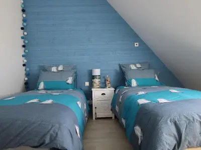Un ou plusieurs lits dans un hébergement de l'établissement Tatihou Island Retreat