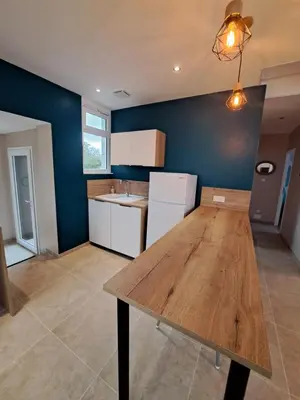 Cuisine ou kitchenette dans l'établissement Le Petit Gîte du Mont