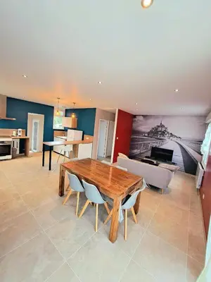 Cuisine ou kitchenette dans l'établissement Le Petit Gîte du Mont