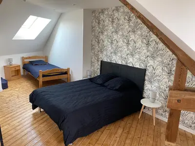 Un ou plusieurs lits dans un hébergement de l'établissement Maison proche Mont Saint Michel