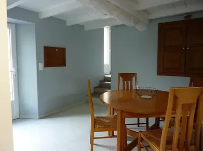 Coin salon dans l'établissement Maison rénovée dans le bocage Normand avec jacuzzi