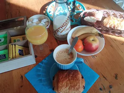 Nourriture dans le B&B/chambre d'hôtes ou à proximité
