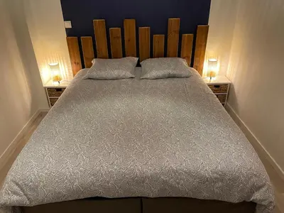 Un ou plusieurs lits dans un hébergement de l'établissement Maison centre bourg à 50m de la plage