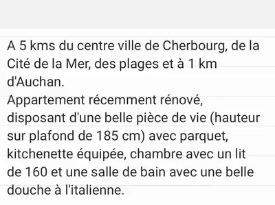 Plan de l'établissement Appartament Bel Air
