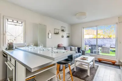 Coin salon dans l'établissement Duplex Cristofina - Welkeys