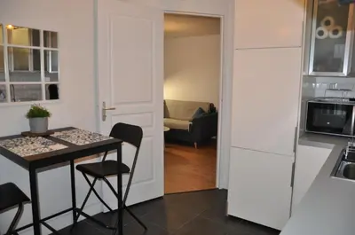 Cuisine ou kitchenette dans l'établissement CAEN : appartement Cosy hyper centre historique