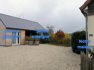 Plan de l'établissement La petite enseigne - Chez Hélène - Gîtes en baie