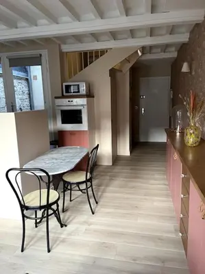 Cuisine ou kitchenette dans l'établissement Duplex 50m2 rénové, hyper-centre, St sauveur
