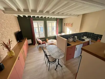 Cuisine ou kitchenette dans l'établissement Duplex 50m2 rénové, hyper-centre, St sauveur