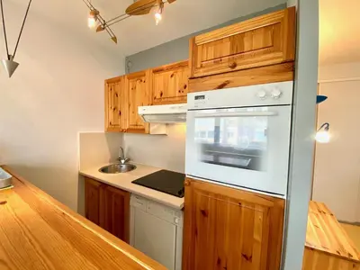 Cuisine ou kitchenette dans l'établissement Taphao, Studio pour 4 avec parking proche mer
