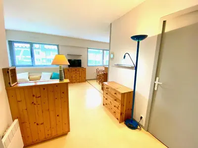 Cuisine ou kitchenette dans l'établissement Taphao, Studio pour 4 avec parking proche mer