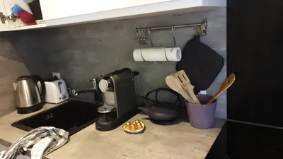 Cuisine ou kitchenette dans l'établissement Studio Corsaire 4J