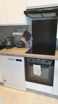 Cuisine ou kitchenette dans l'établissement Studio Corsaire 4J