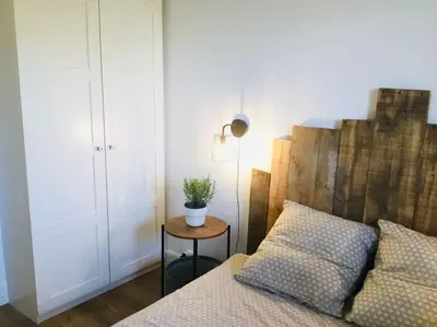 Un ou plusieurs lits dans un hébergement de l'établissement Cabourg-La mer à vos pieds et la thalasso à 50 m
