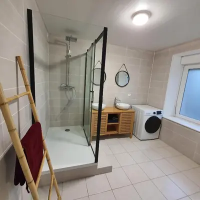 Salle de bains dans l'établissement Le Mont comme à la maison