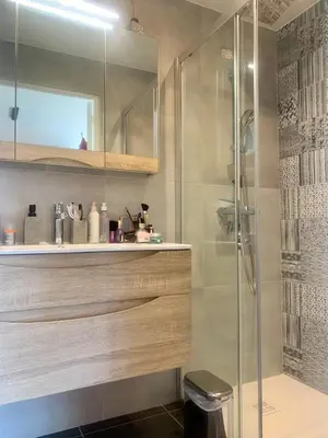 Salle de bains dans l'établissement Chez Mimi