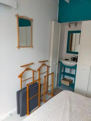 Un ou plusieurs lits dans un hébergement de l'établissement Maison mer Manche Cotentin Créances