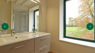 Salle de bains dans l'établissement La demeure de Paule