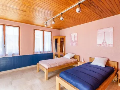 Coin salon dans l'établissement Holiday Home La Perle by Interhome