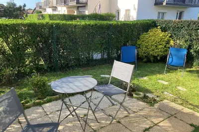Plan de l'établissement 37m with terrace and garden near the sea