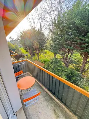 Balcon ou terrasse dans l'établissement Le Champenois, plage et calme