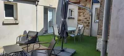Terrasse ou espace extérieur de l'établissement Gite comme chez soi Ducey les Chèris
