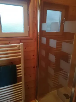Salle de bains dans l'établissement Roulot'So Zen