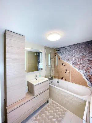 Plan de l'établissement Loft duplex face au port, grande terrasse, plage pied, parking