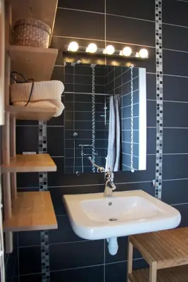 Salle de bains dans l'établissement Maison Bel'Air Bayeux