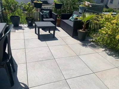 Jardin de l'établissement Maison familiale à 10 min du Mont Saint Michel