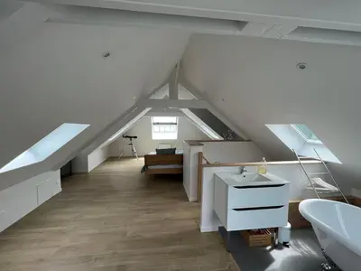 Coin salon dans l'établissement Apartment Vue Eméraude by Interhome