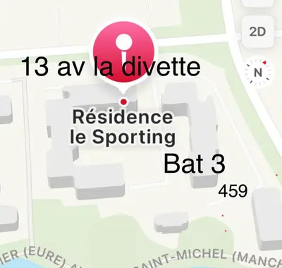Plan de l'établissement Résidence Le Sporting Cabourg