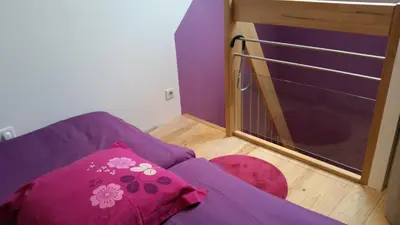 Un ou plusieurs lits dans un hébergement de l'établissement Gîte de la Filuzière