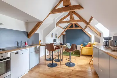 Cuisine ou kitchenette dans l'établissement Cathédrale - Charmant appt pour 4