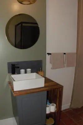 Salle de bains dans l'établissement Maison d'hôtes KerCalow, Chambres d'hôtes