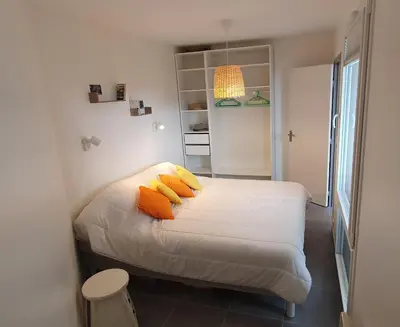Un ou plusieurs lits dans un hébergement de l'établissement Magnifique appartement 46 m2 entièrement rénové et équipé à neuf - 4 personnes