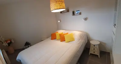 Un ou plusieurs lits dans un hébergement de l'établissement Magnifique appartement 46 m2 entièrement rénové et équipé à neuf - 4 personnes