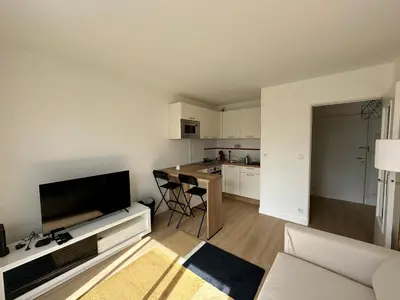 Cuisine ou kitchenette dans l'établissement Appartement Caen