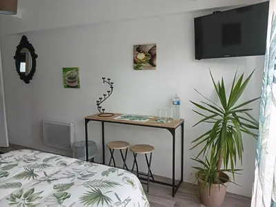 Un ou plusieurs lits dans un hébergement de l'établissement Chez Flo&Fred