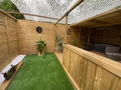 Jardin de l'établissement Chez Flo&Fred